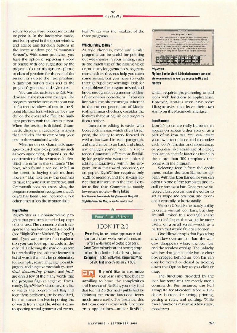 MacWorld 9009 September 1990 — page 249