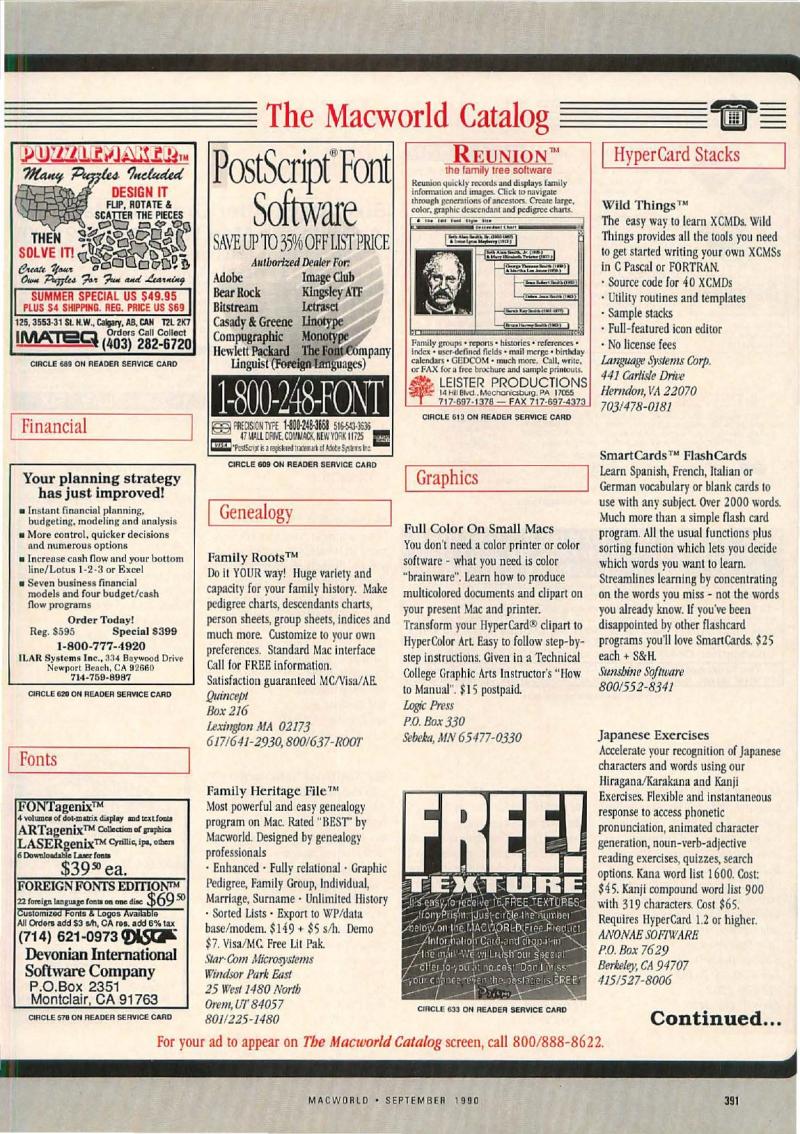 MacWorld 9009 September 1990 — page 399