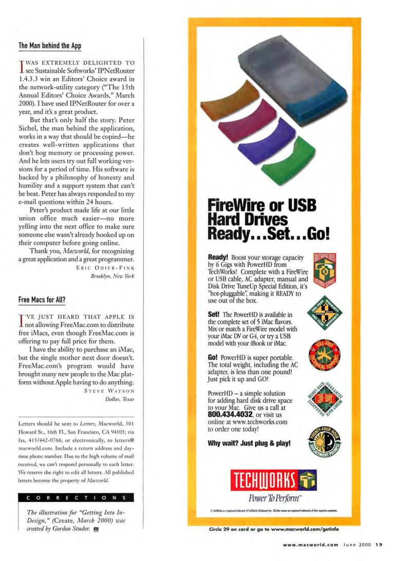 MacWorld0006June2000 — page 21