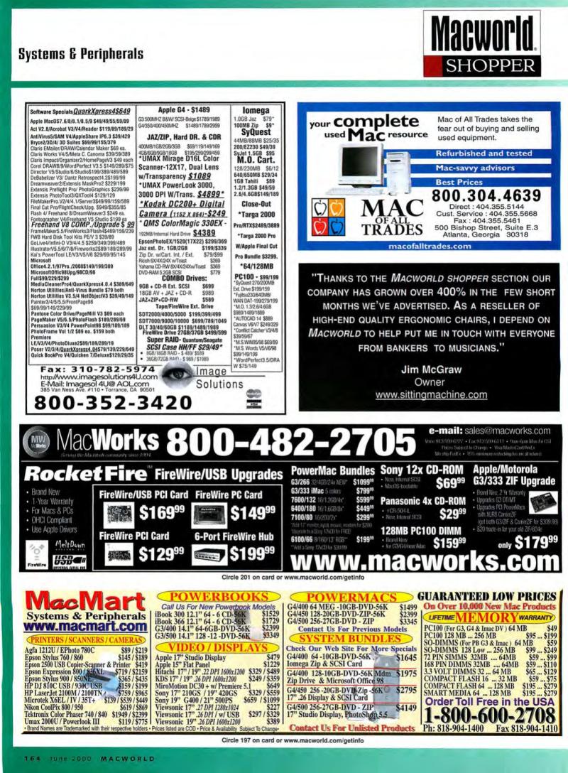 MacWorld0006June2000 — page 166