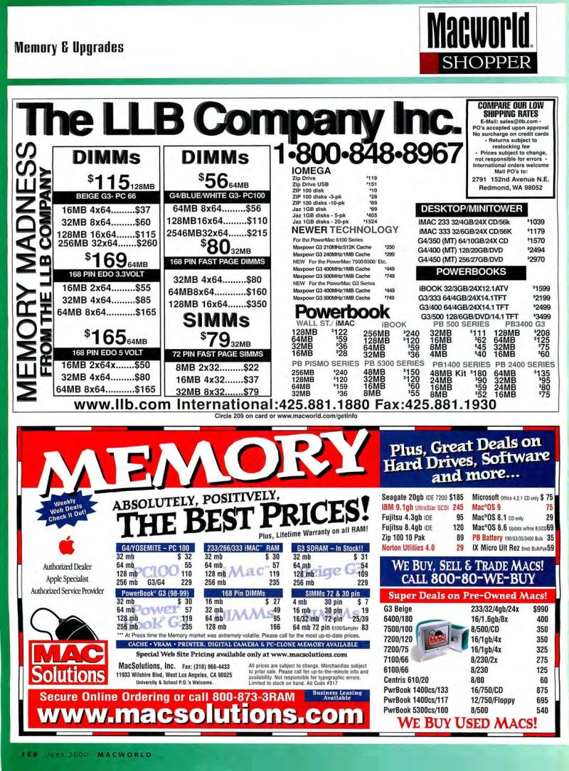 MacWorld0006June2000 — page 170