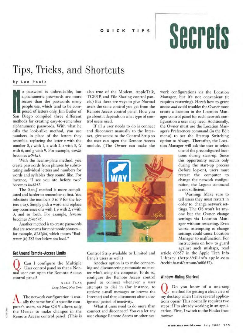 MacWorld0007July2000 — page 107