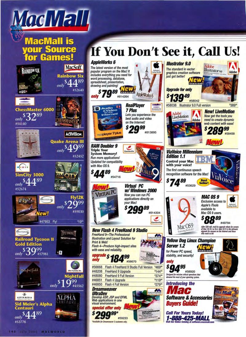MacWorld0007July2000 — page 144