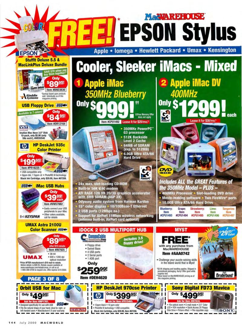 MacWorld0007July2000 — page 148