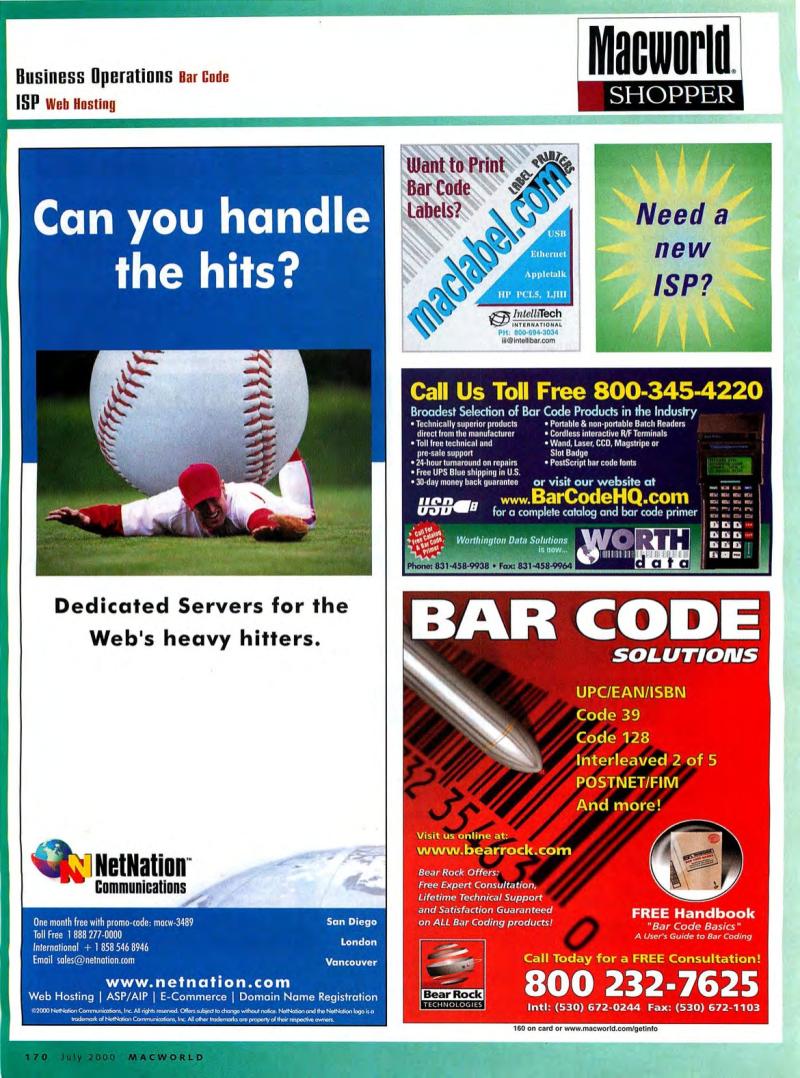 MacWorld0007July2000 — page 174