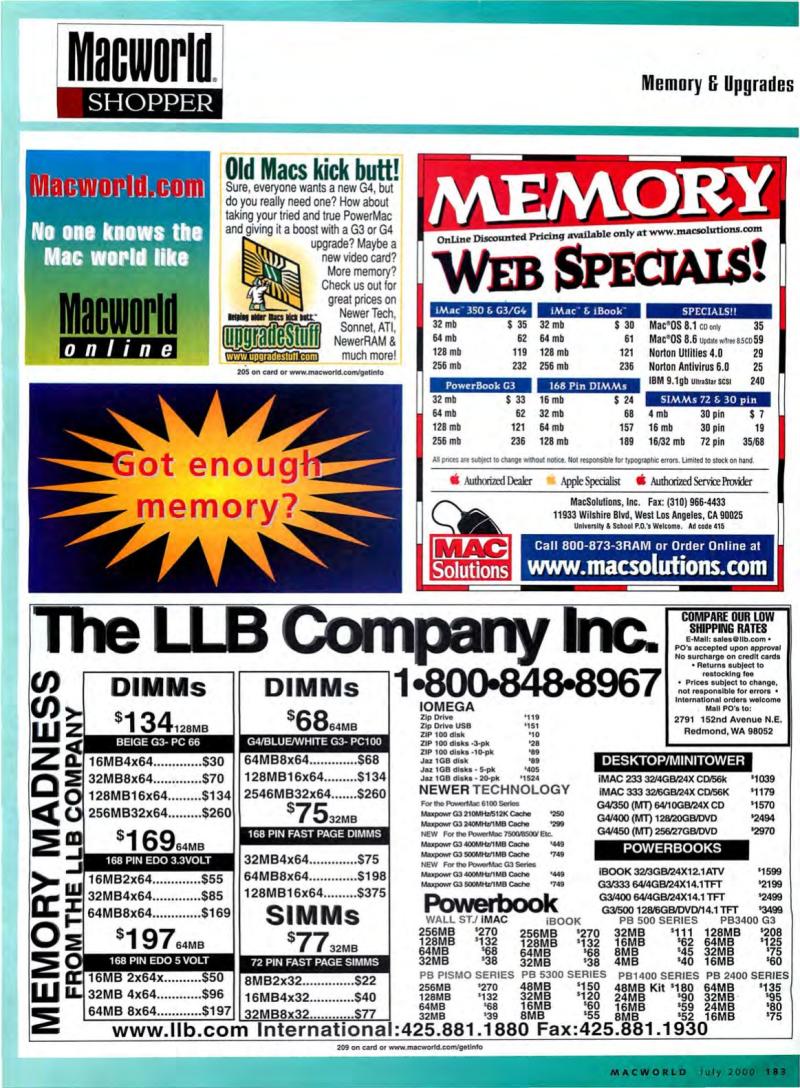 MacWorld0007July2000 — page 187