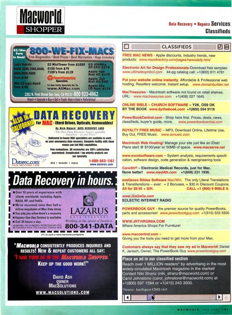 MacWorld0007July2000 — page 191