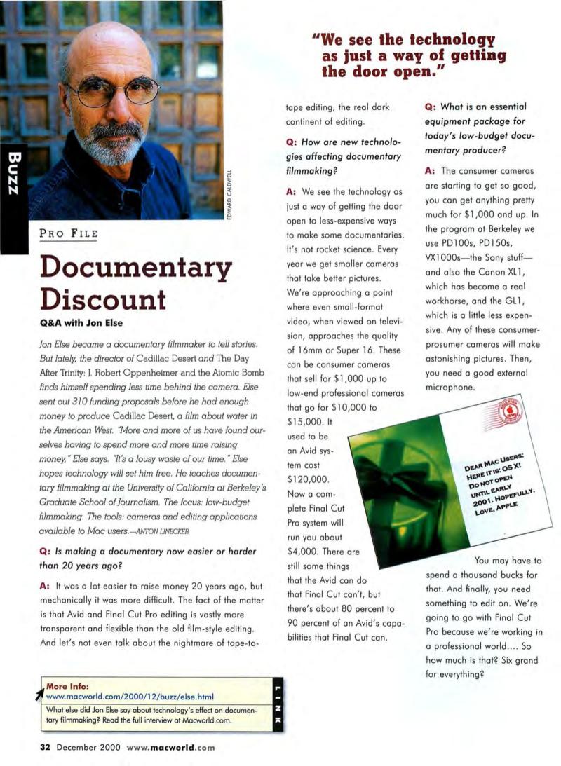 MacWorld0012December2000 — page 34