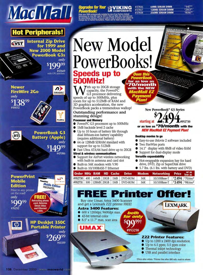MacWorld0012December2000 — page 144