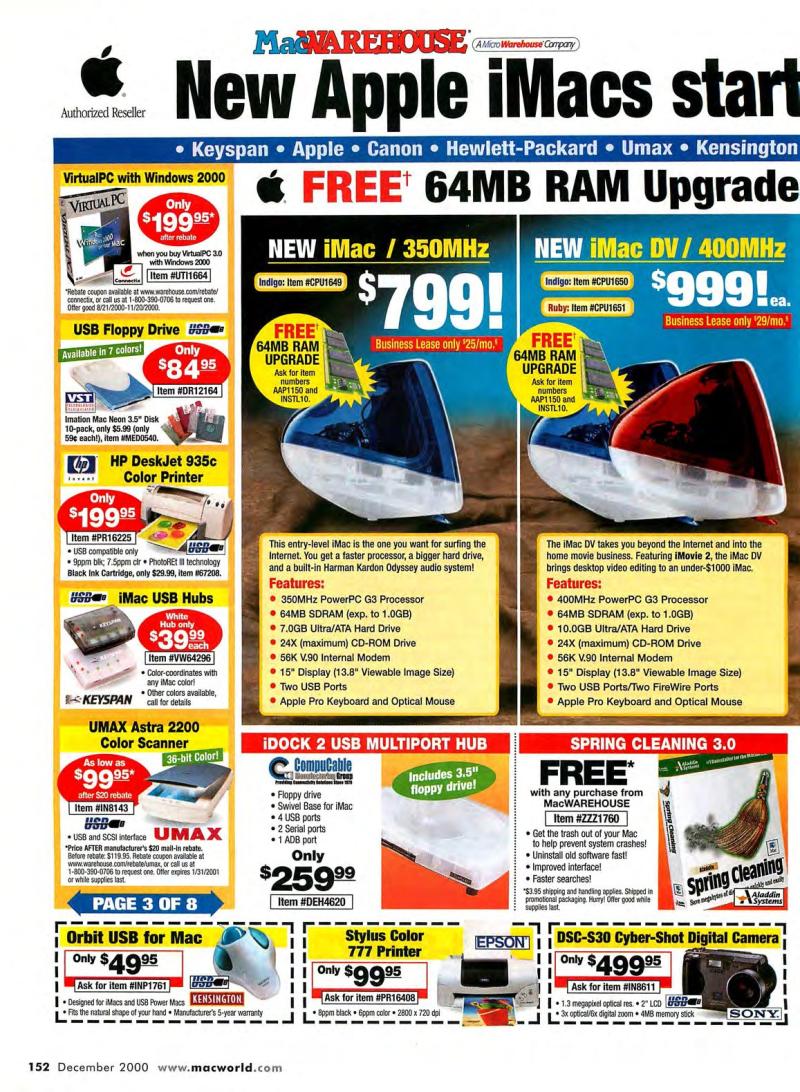MacWorld0012December2000 — page 158