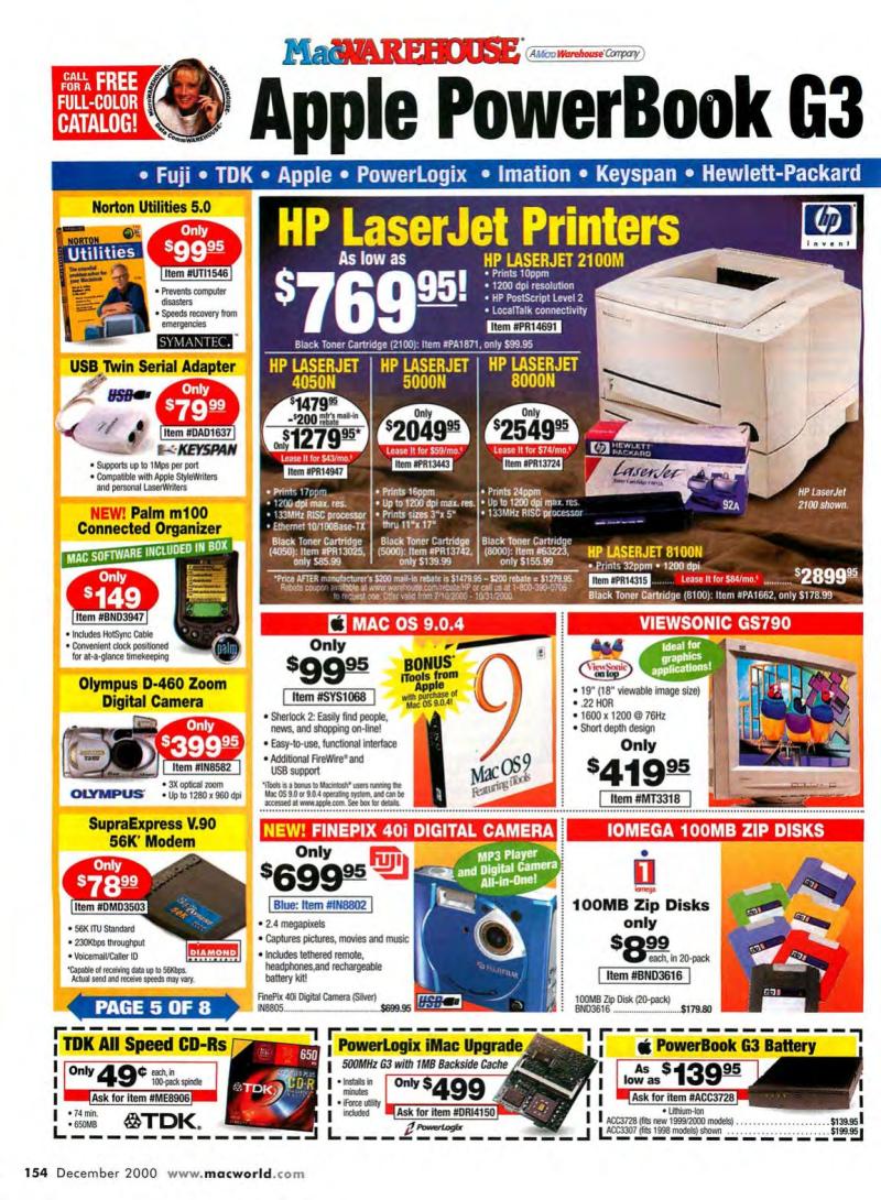 MacWorld0012December2000 — page 160