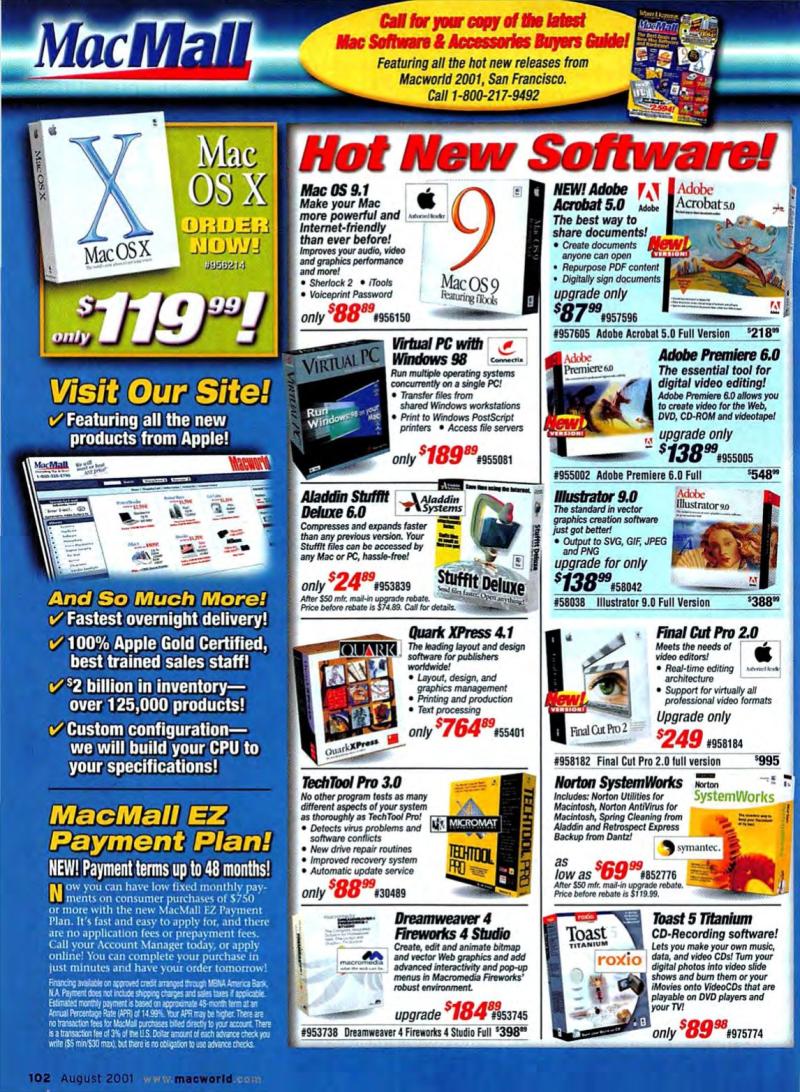 MacWorld0108August2001 — page 104