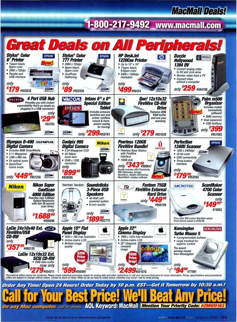 MacWorld0108August2001 — page 105