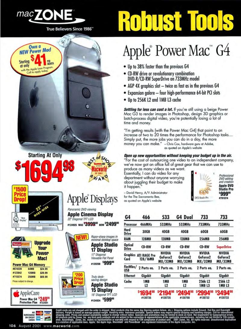 MacWorld0108August2001 — page 108