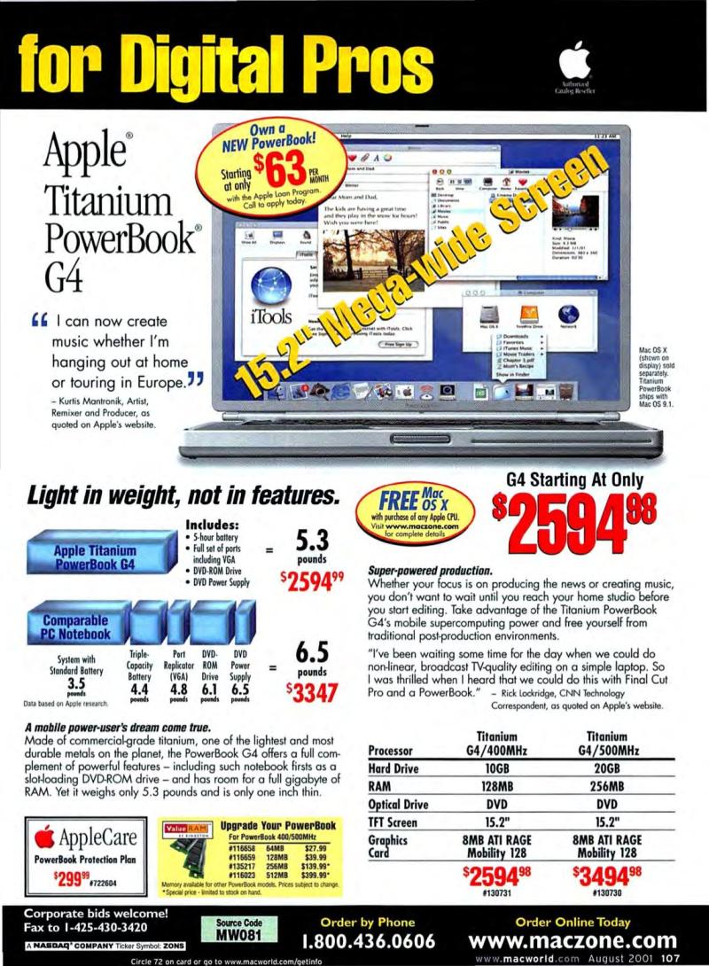 MacWorld0108August2001 — page 109