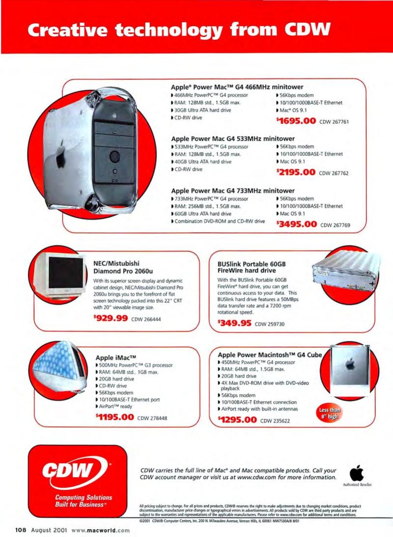 MacWorld0108August2001 — page 110