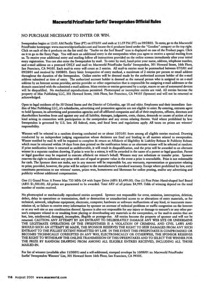 MacWorld0108August2001 — page 118