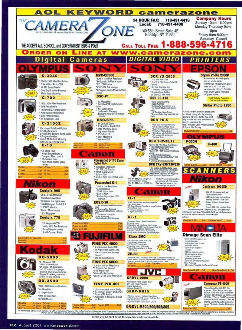 MacWorld0108August2001 — page 134