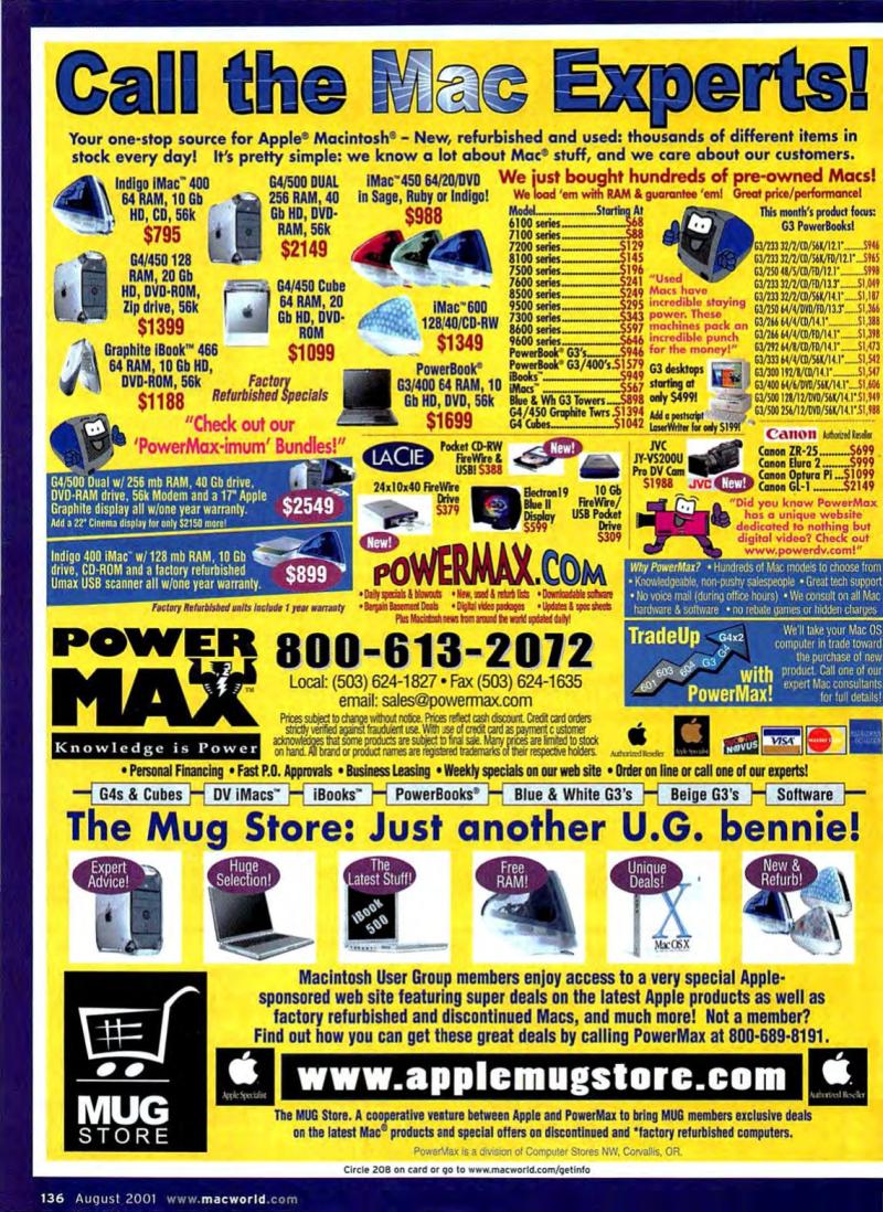 MacWorld0108August2001 — page 138