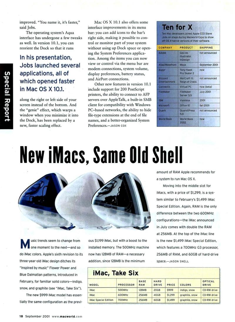 MacWorld0109September2001 — page 20