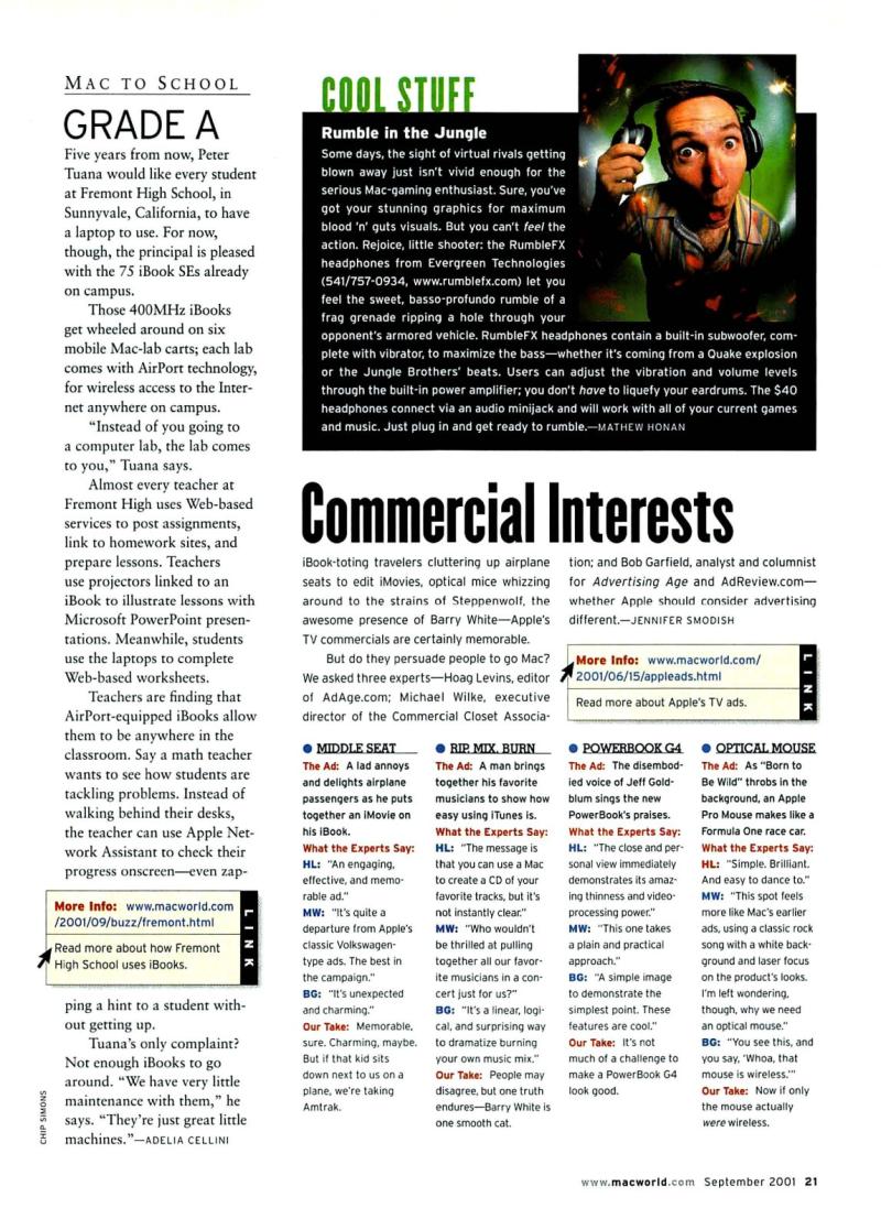 MacWorld0109September2001 — page 23