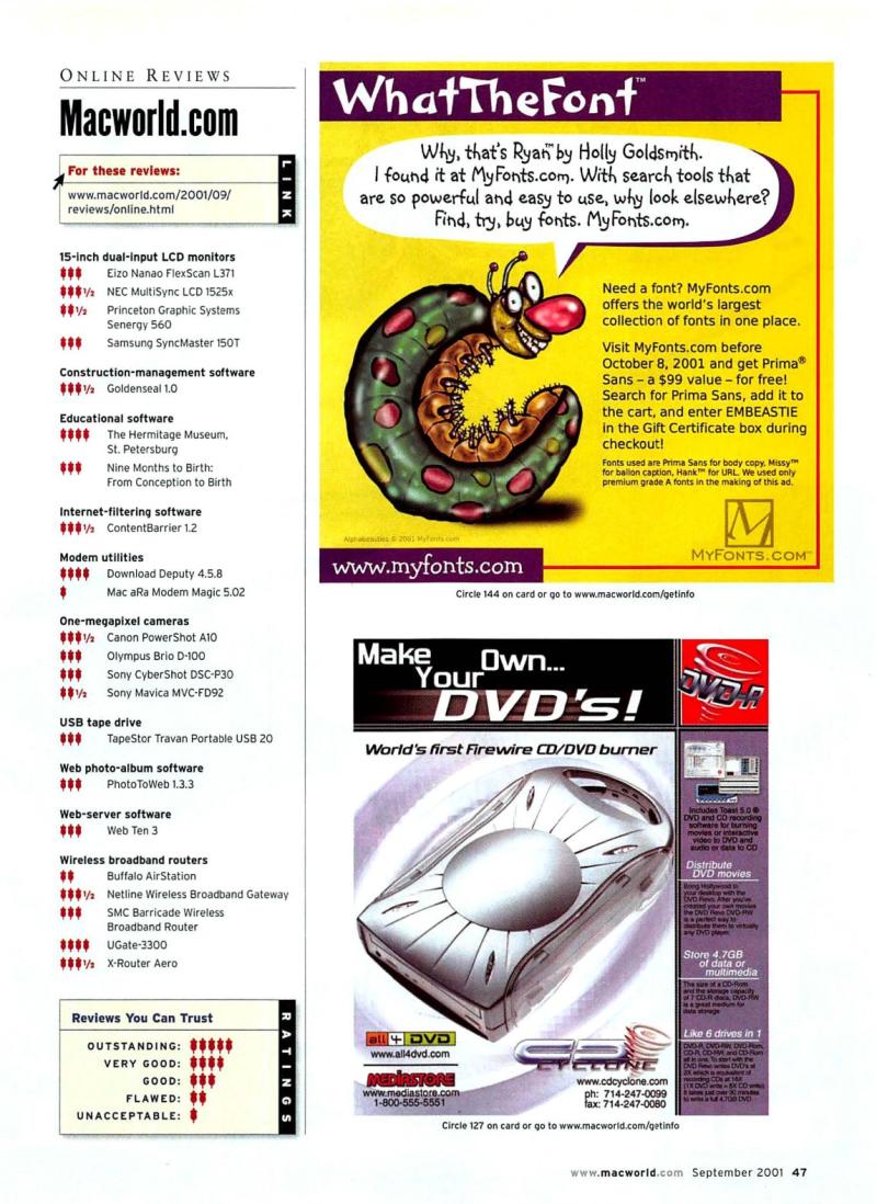 MacWorld0109September2001 — page 49