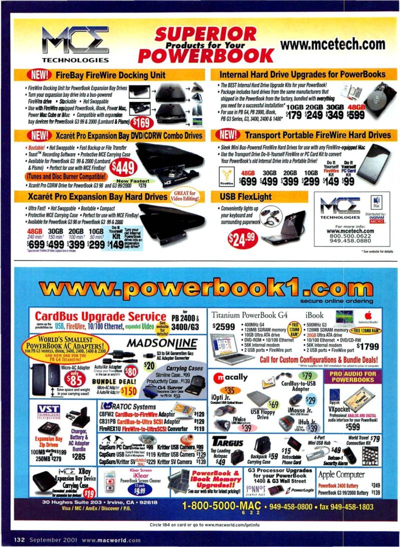 MacWorld0109September2001 — page 134