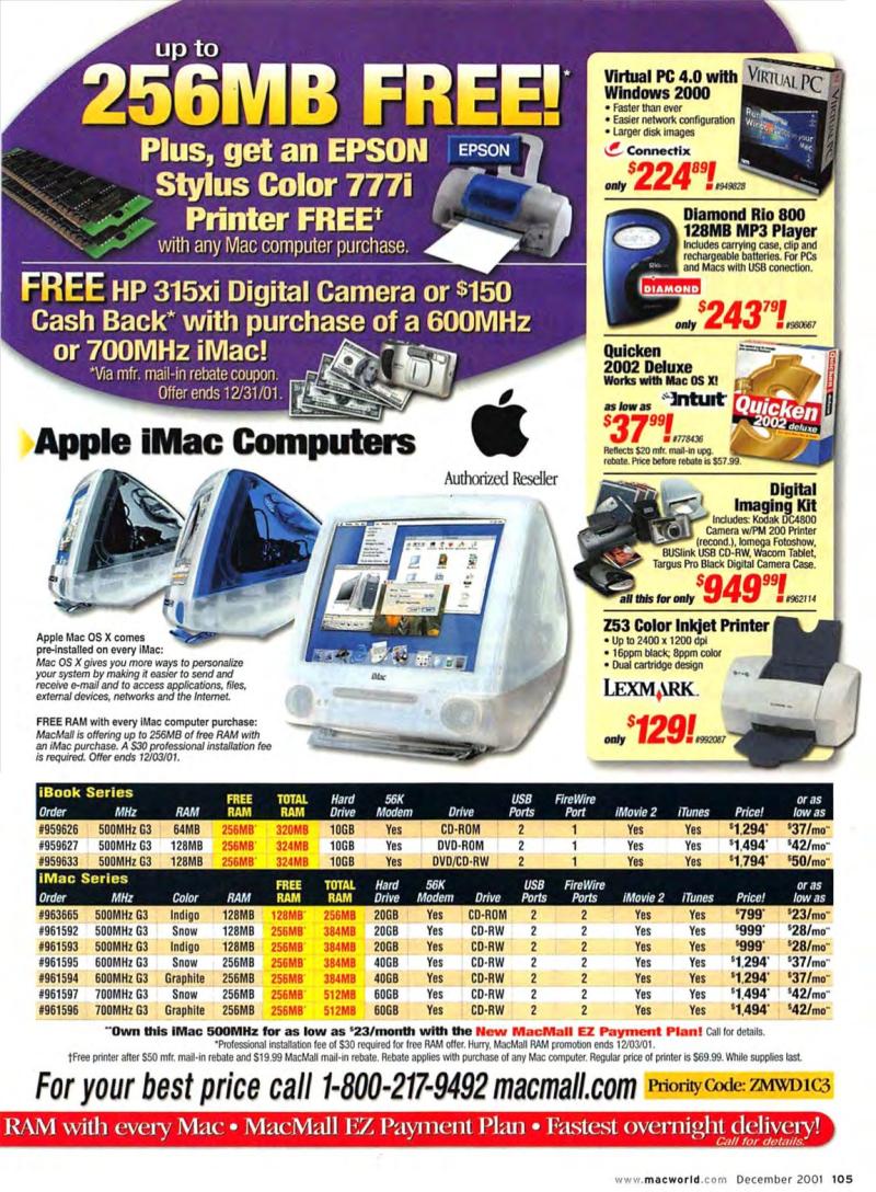 MacWorld0112December2001 — page 107