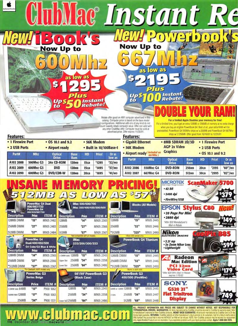 MacWorld0112December2001 — page 118