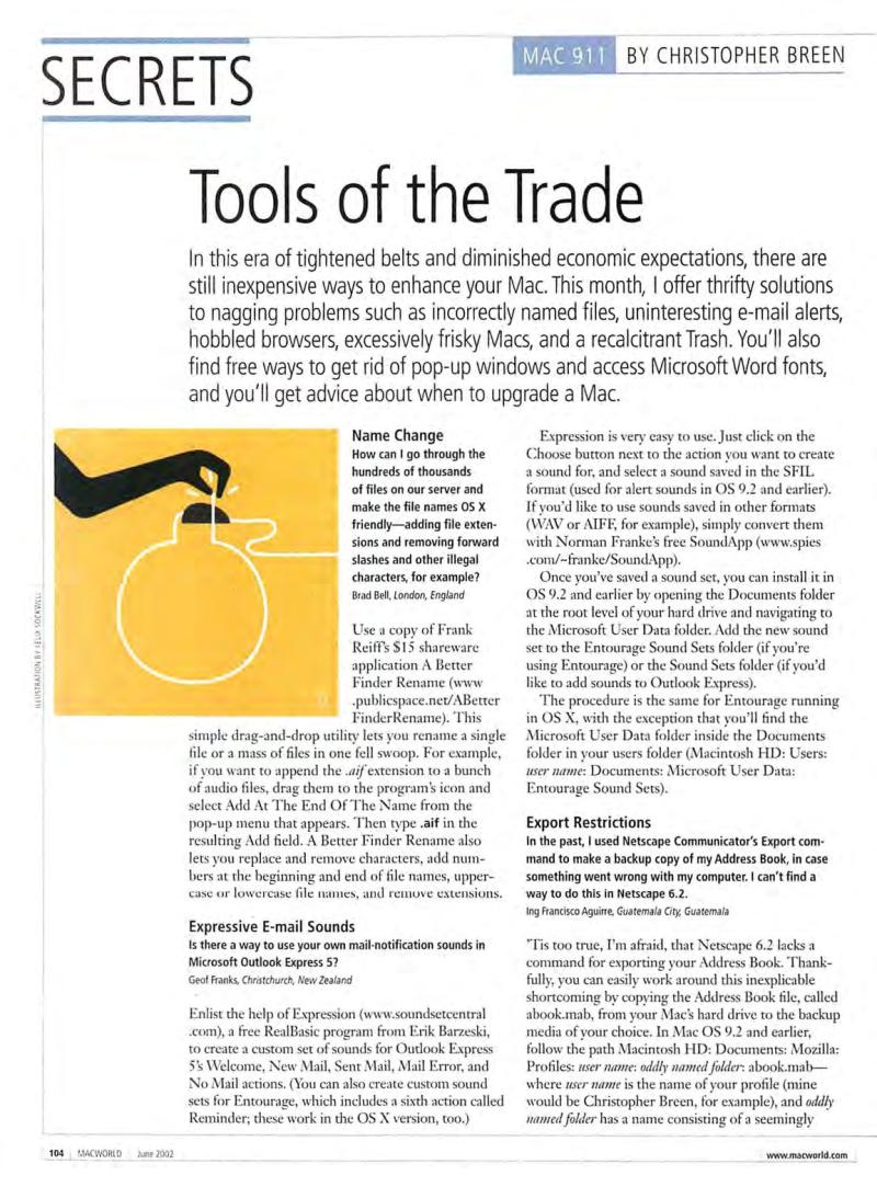MacWorld0206June2002 — page 106