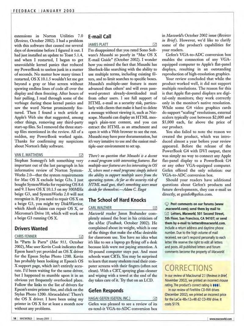 MacWorld0301January2003 — page 16