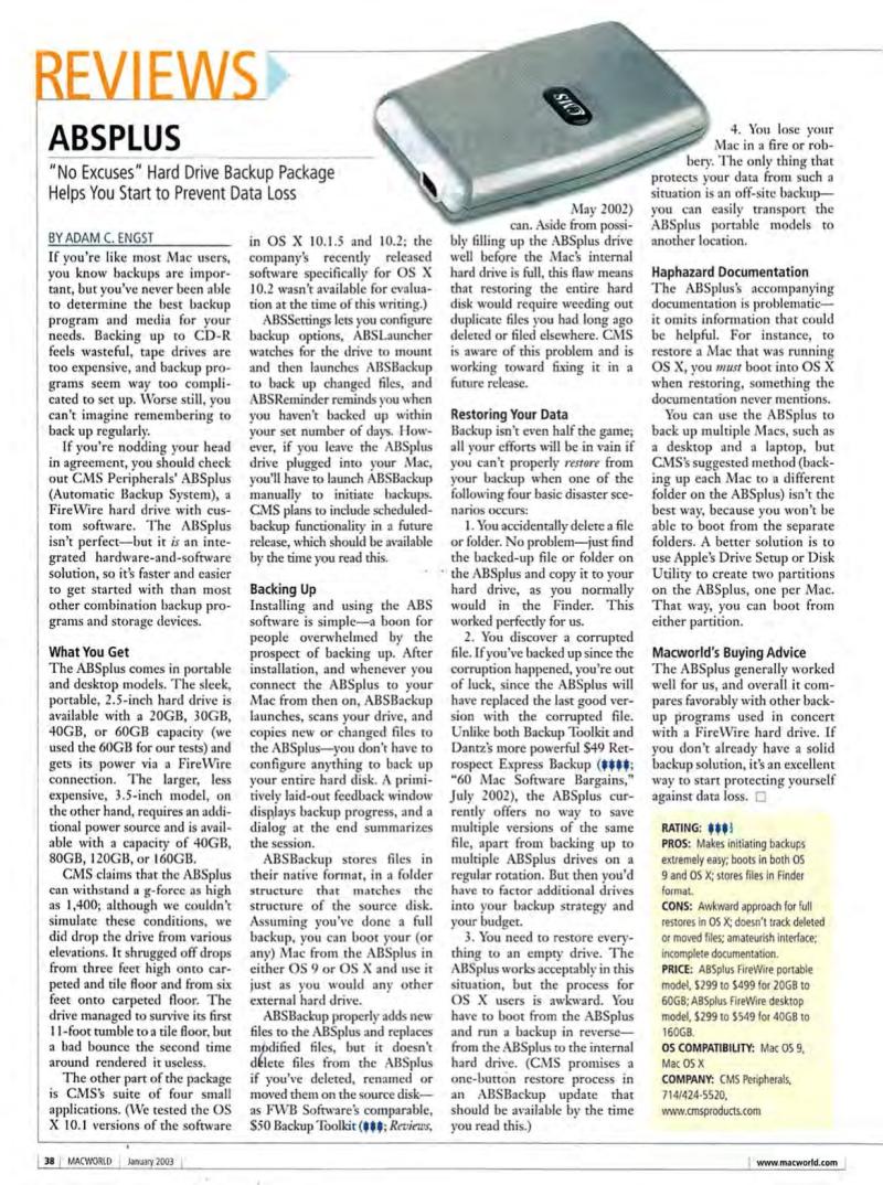 MacWorld0301January2003 — page 40