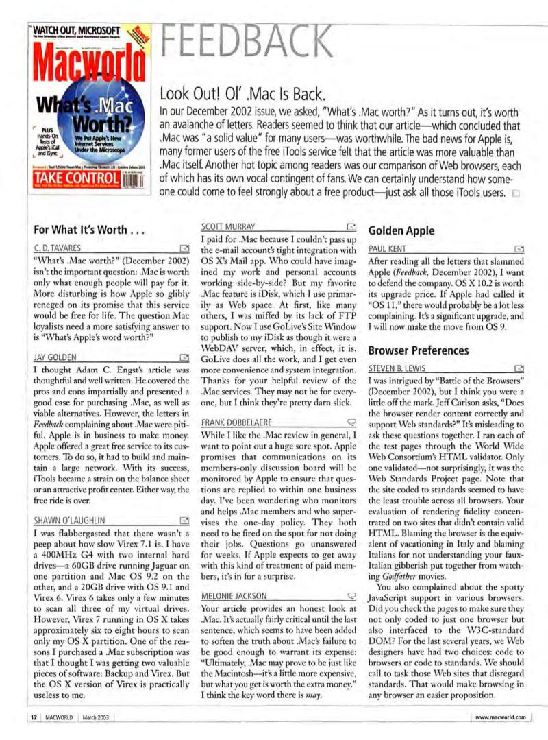 MacWorld0302February2003 — page 13