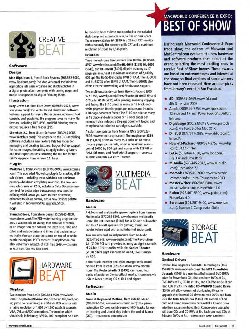 MacWorld0302February2003 — page 22