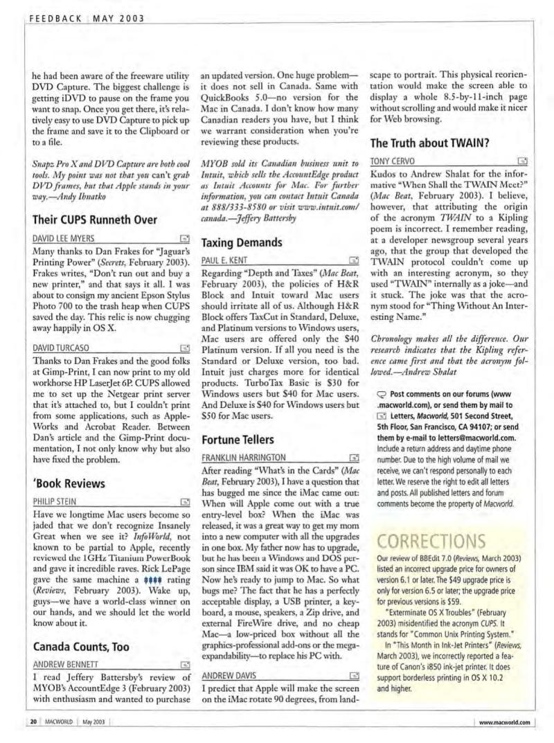 MacWorld0305May2003 — page 22