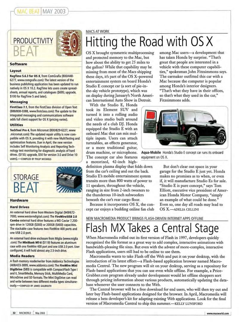MacWorld0305May2003 — page 34