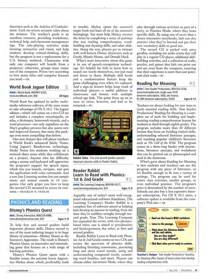 MacWorld0305May2003 — page 49