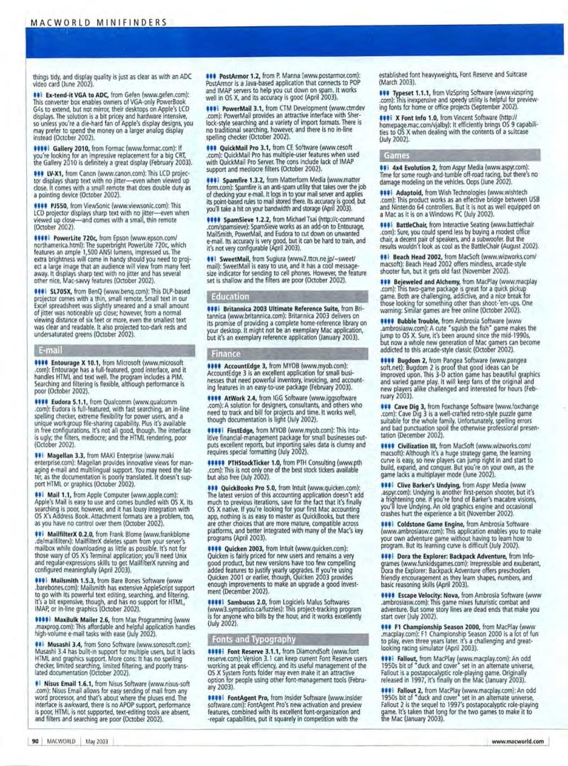 MacWorld0305May2003 — page 92