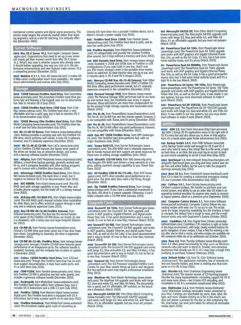 MacWorld0305May2003 — page 96