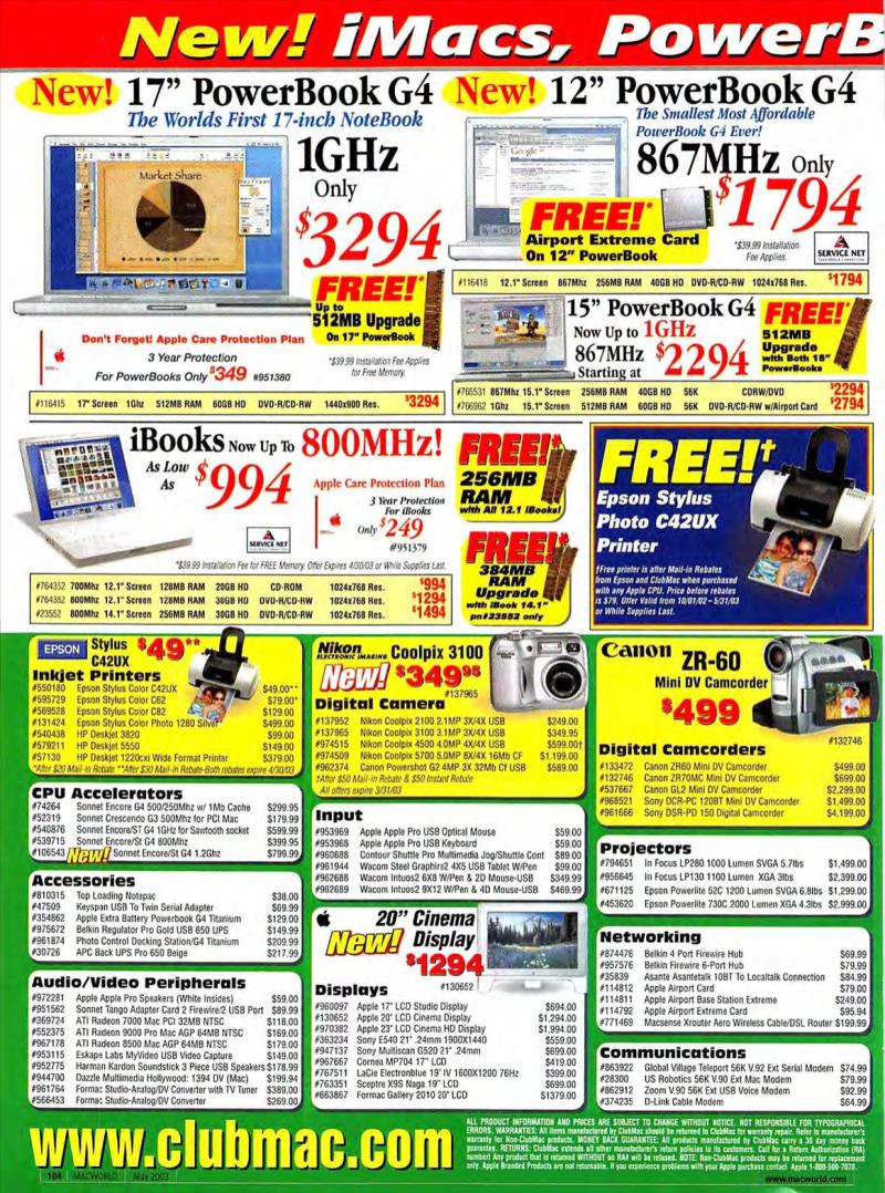 MacWorld0305May2003 — page 106