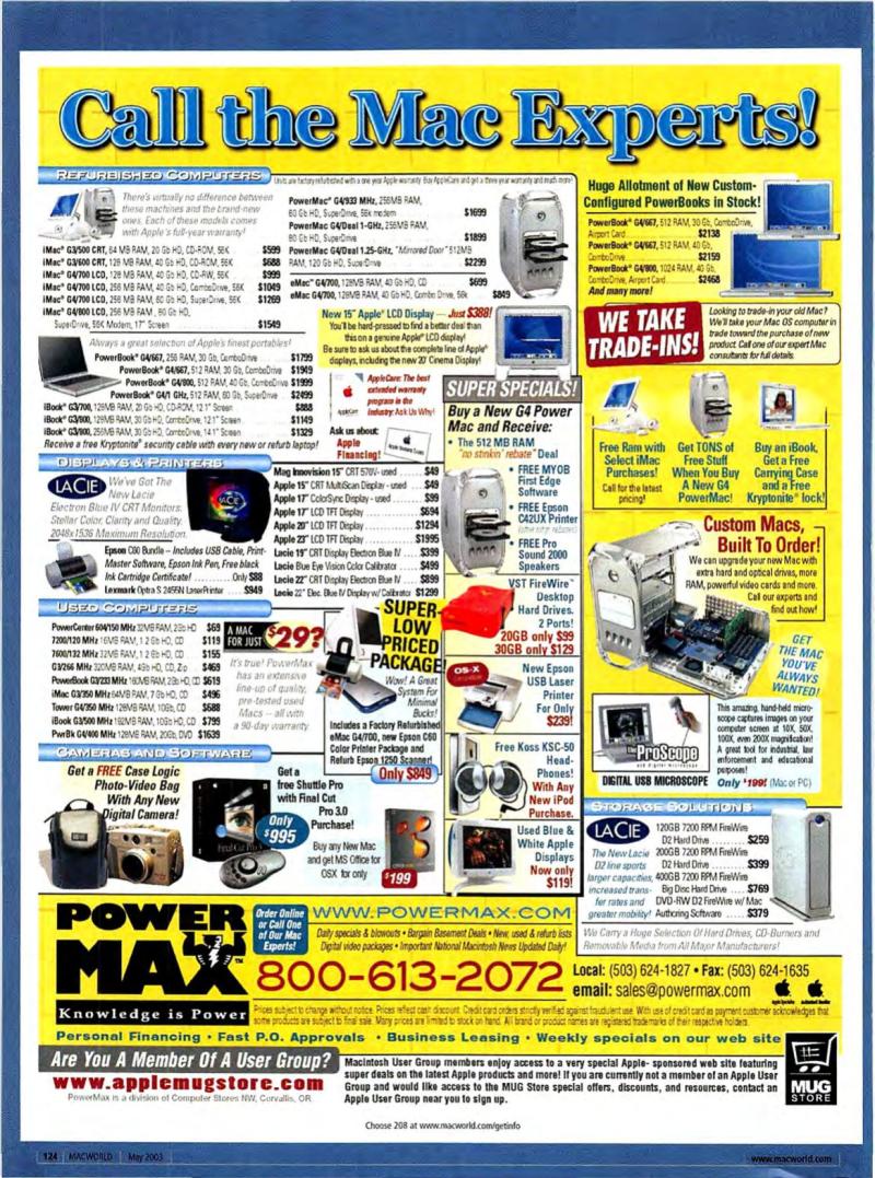 MacWorld0305May2003 — page 130