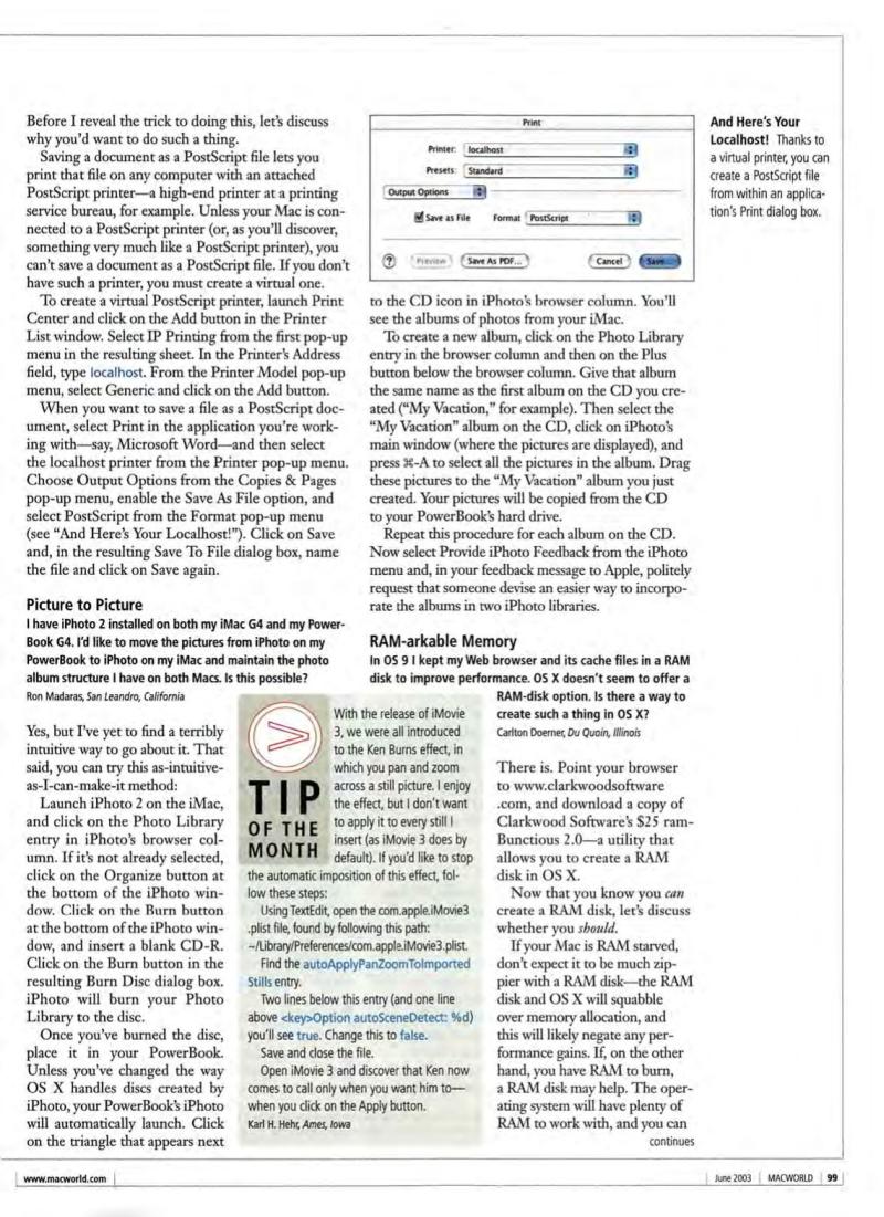 MacWorld0306June2003 — page 101