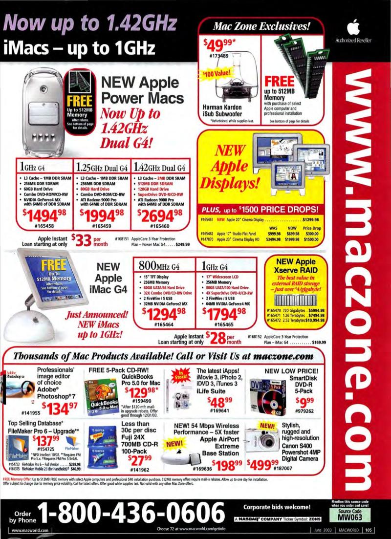 MacWorld0306June2003 — page 107