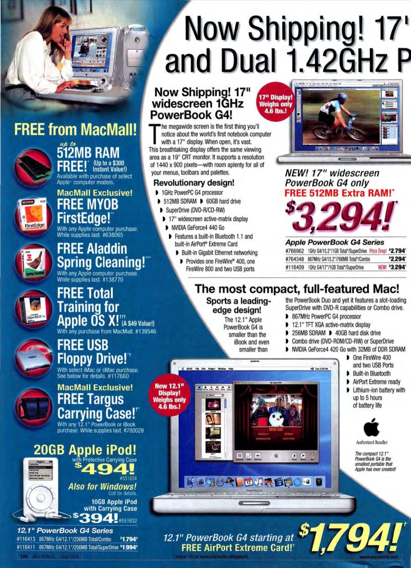 MacWorld0306June2003 — page 108