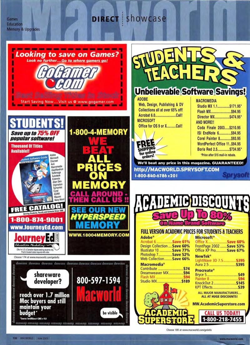 MacWorld0306June2003 — page 134