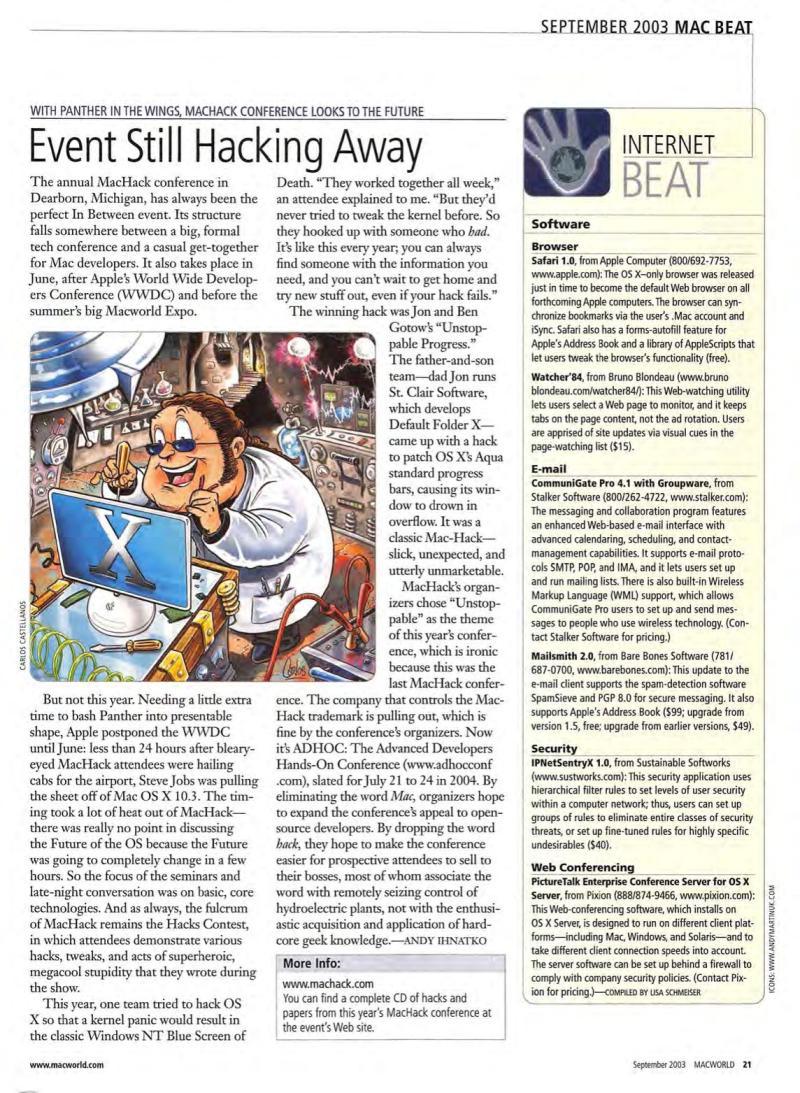 MacWorld0309September2003 — page 23