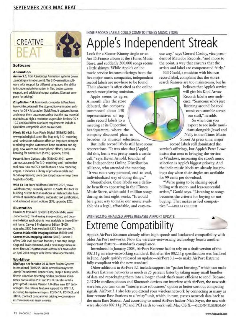 MacWorld0309September2003 — page 24