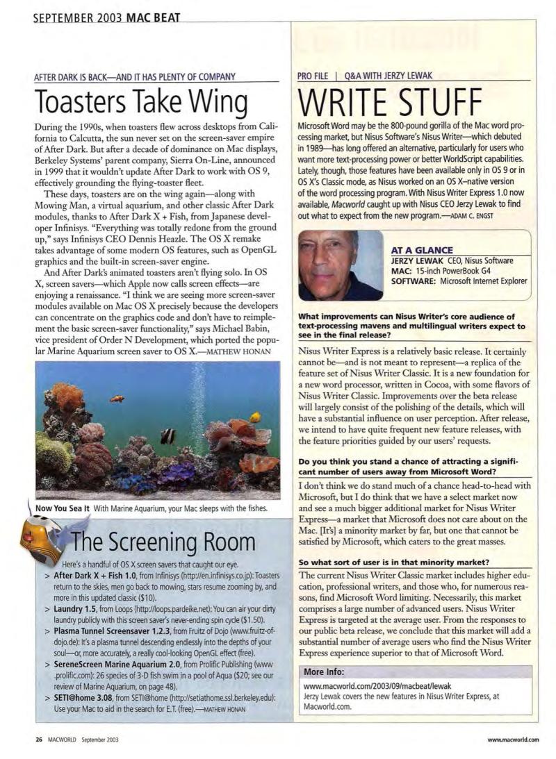 MacWorld0309September2003 — page 28