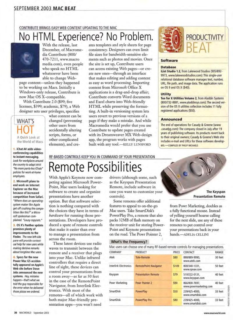 MacWorld0309September2003 — page 32