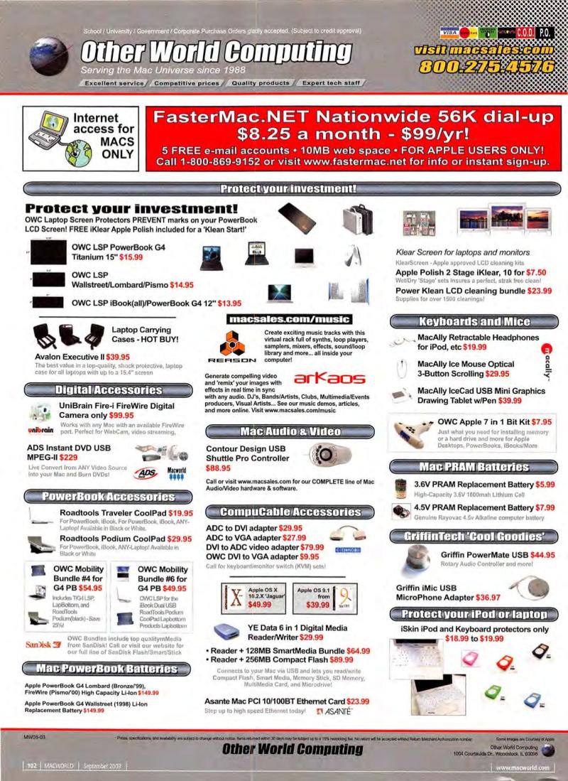 MacWorld0309September2003 — page 104